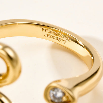 [Okajuri Jewelry]  FLOWERLACE OPEN RING 5 DIAMONDS