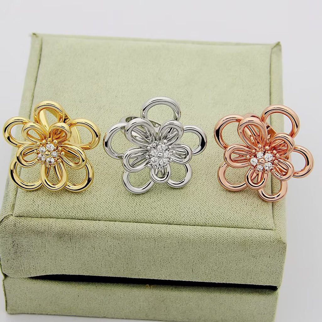 [Okajuri Jewelry] FLOWERLACE RING 5 DIAMONDS