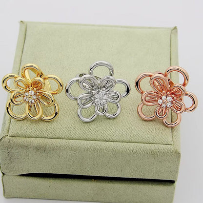 [Okajuri Jewelry] FLOWERLACE RING 5 DIAMONDS