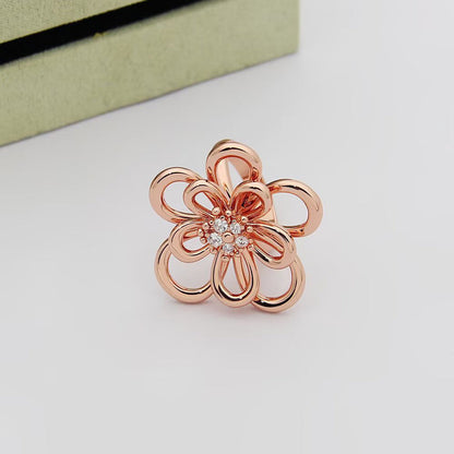 [Okajuri Jewelry] FLOWERLACE RING 5 DIAMONDS
