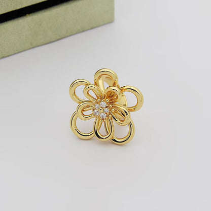 [Okajuri Jewelry] FLOWERLACE RING 5 DIAMONDS