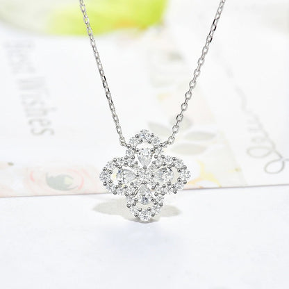 [Okajuri Jewelry] LOOP NECKLACE FULL MOTIF DIAMOND 16MM MULTIPLE COLORS