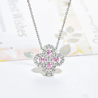 [Okajuri Jewelry]LOOP NECKLACE FULL MOTIF DIAMOND 16MM MULTIPLE COLORS