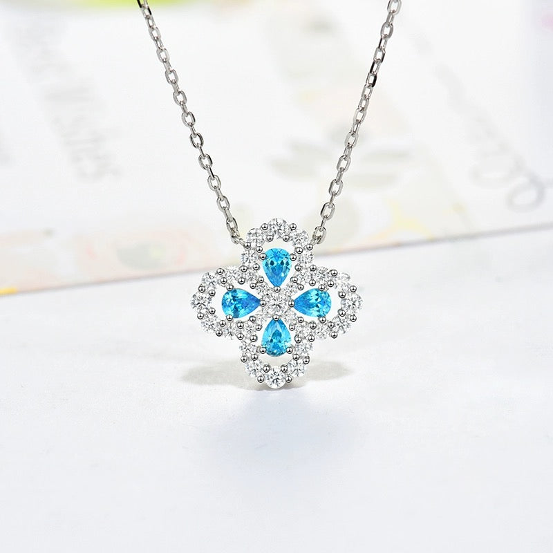 [Okajuri Jewelry] LOOP NECKLACE FULL MOTIF DIAMOND 16MM MULTIPLE COLORS