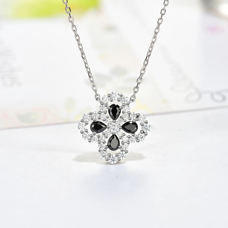 [Okajuri Jewelry]LOOP NECKLACE FULL MOTIF DIAMOND 16MM MULTIPLE COLORS