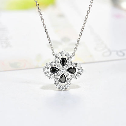 [Okajuri Jewelry]LOOP NECKLACE FULL MOTIF DIAMOND 16MM MULTIPLE COLORS