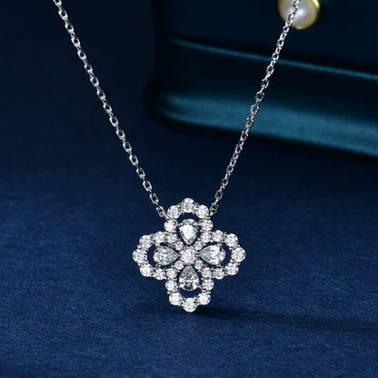 [Okajuri Jewelry]LOOP NECKLACE FULL MOTIF DIAMOND 16MM MULTIPLE COLORS