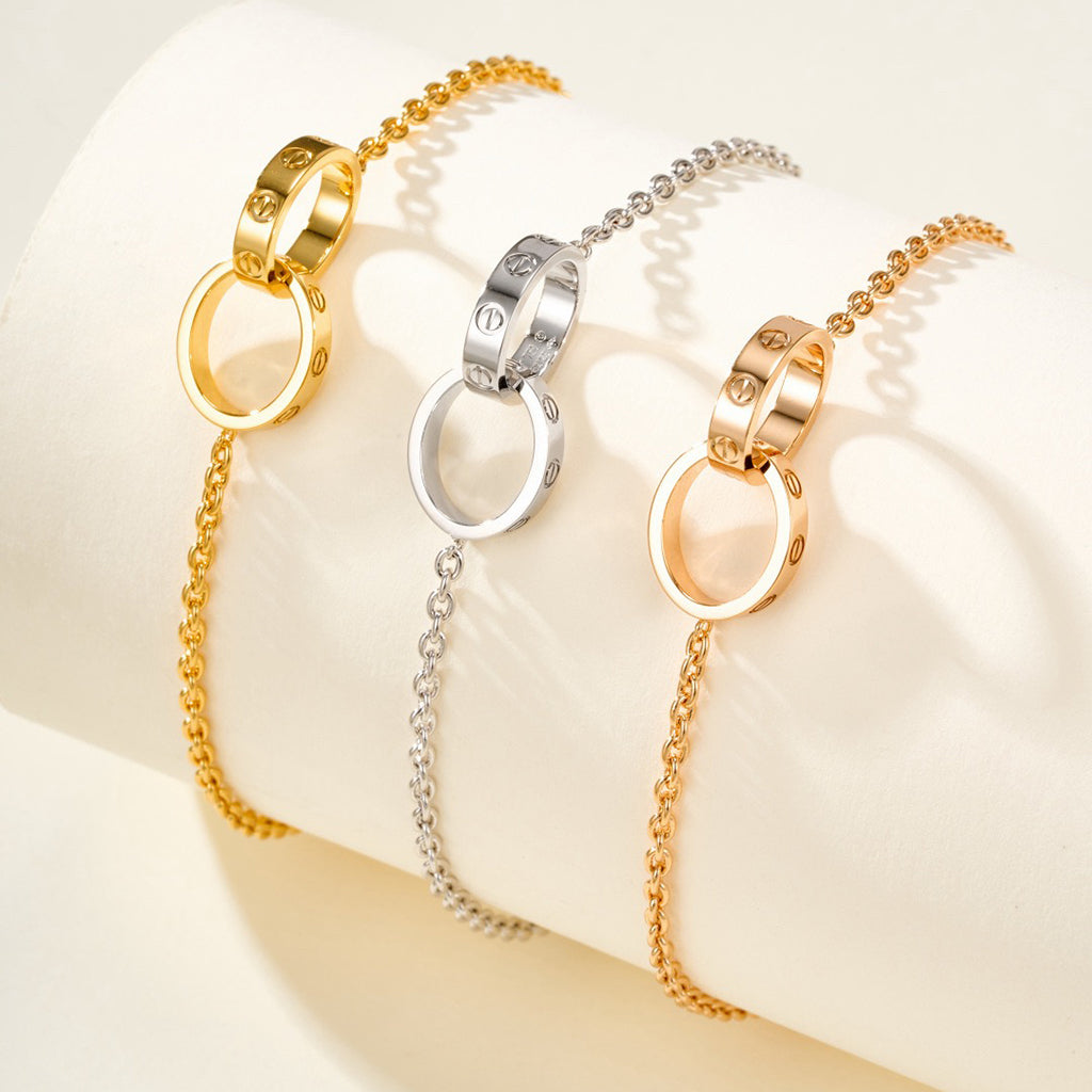 [Okajuri Jewelry] LOVE BRACELET DOUBLE RING