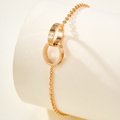 [Okajuri Jewelry] LOVE BRACELET DOUBLE RING