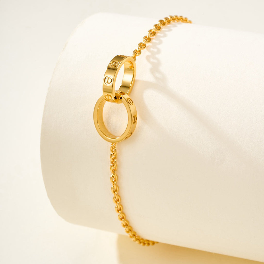 [Okajuri Jewelry] LOVE BRACELET DOUBLE RING