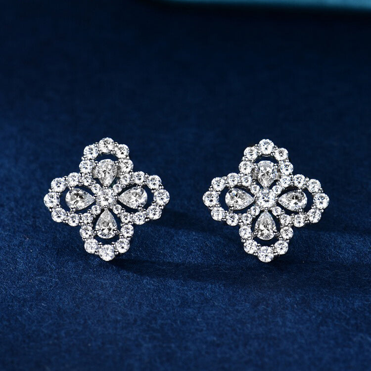 [Okajuri Jewelry] LOOP EARRINGS FULL MOTIF DIAMOND 16MM
