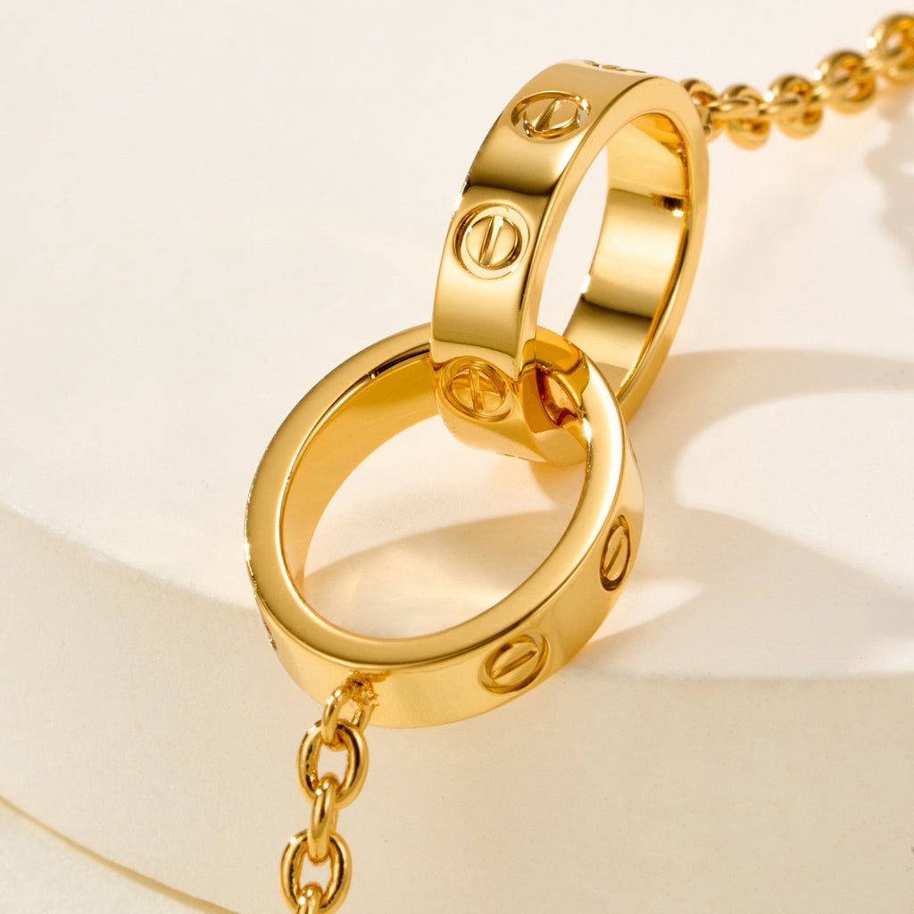 [Okajuri Jewelry] LOVE BRACELET DOUBLE RING