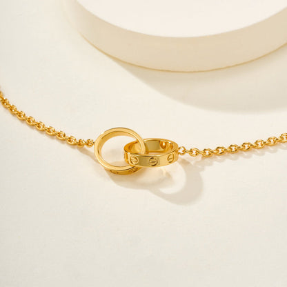 [Okajuri Jewelry] LOVE BRACELET DOUBLE RING