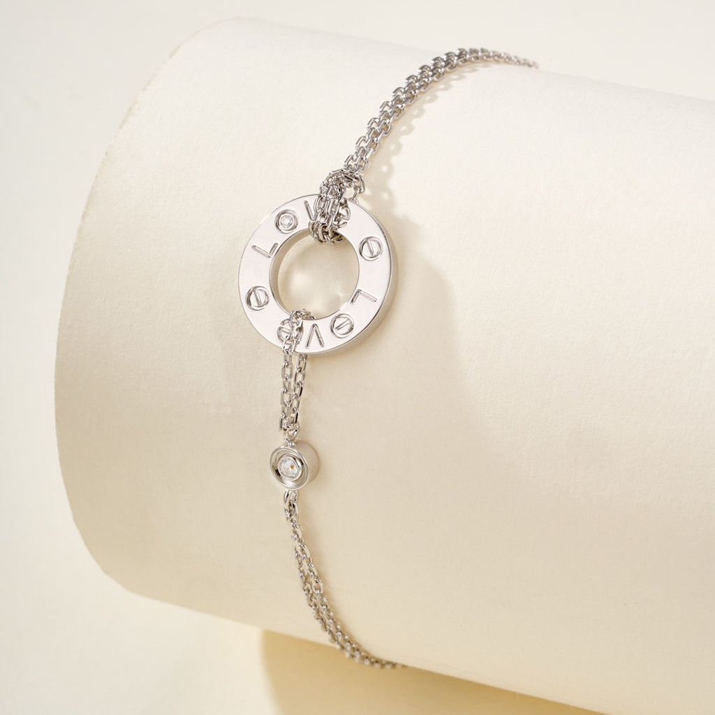 [Okajuri Jewelry] LOVE BRACELET 2 DIAMOND
