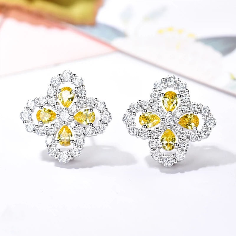[Okajuri Jewelry] LOOP EARRINGS FULL MOTIF DIAMOND 16MM