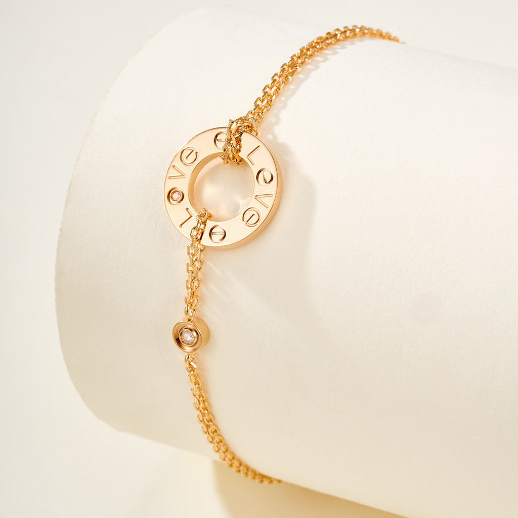 [Okajuri Jewelry] LOVE BRACELET 2 DIAMOND