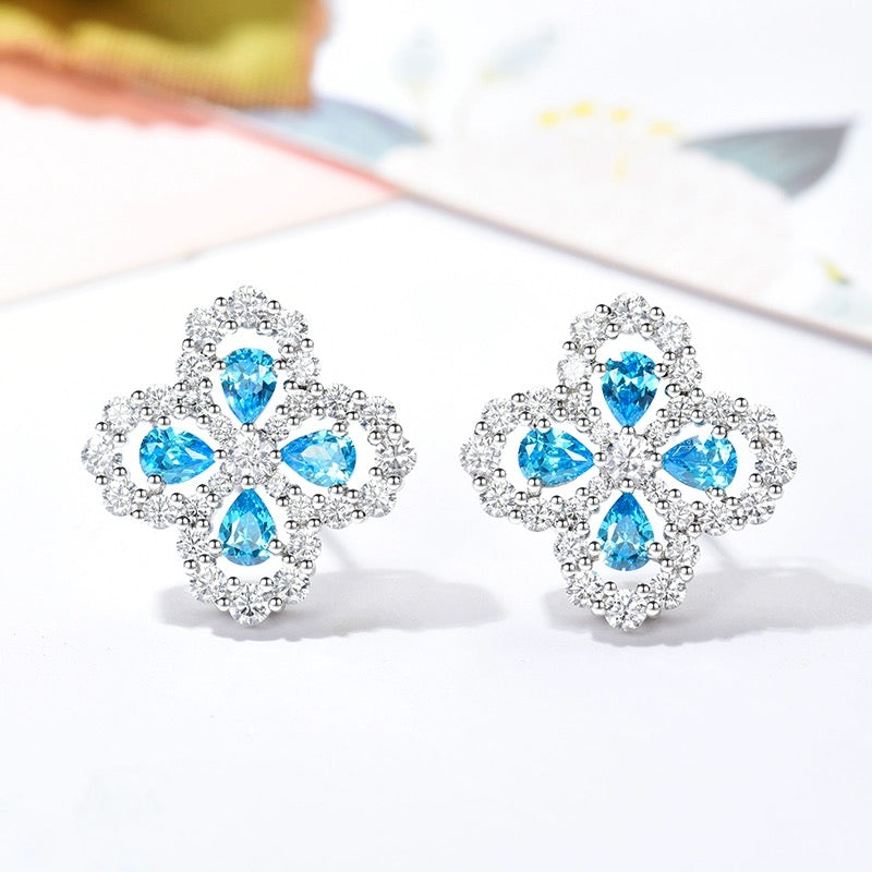 [Okajuri Jewelry]LOOP EARRINGS FULL MOTIF DIAMOND 16MM
