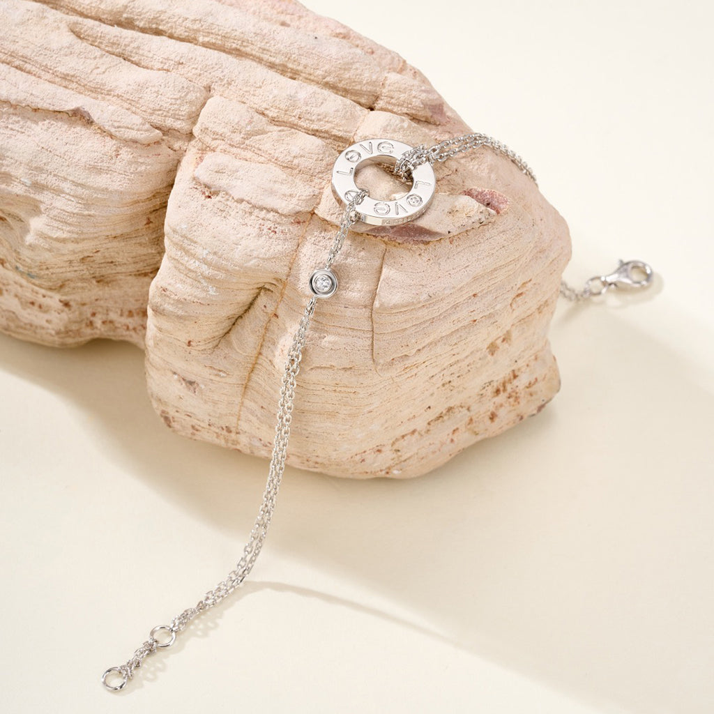 [Okajuri Jewelry] LOVE BRACELET 2 DIAMOND