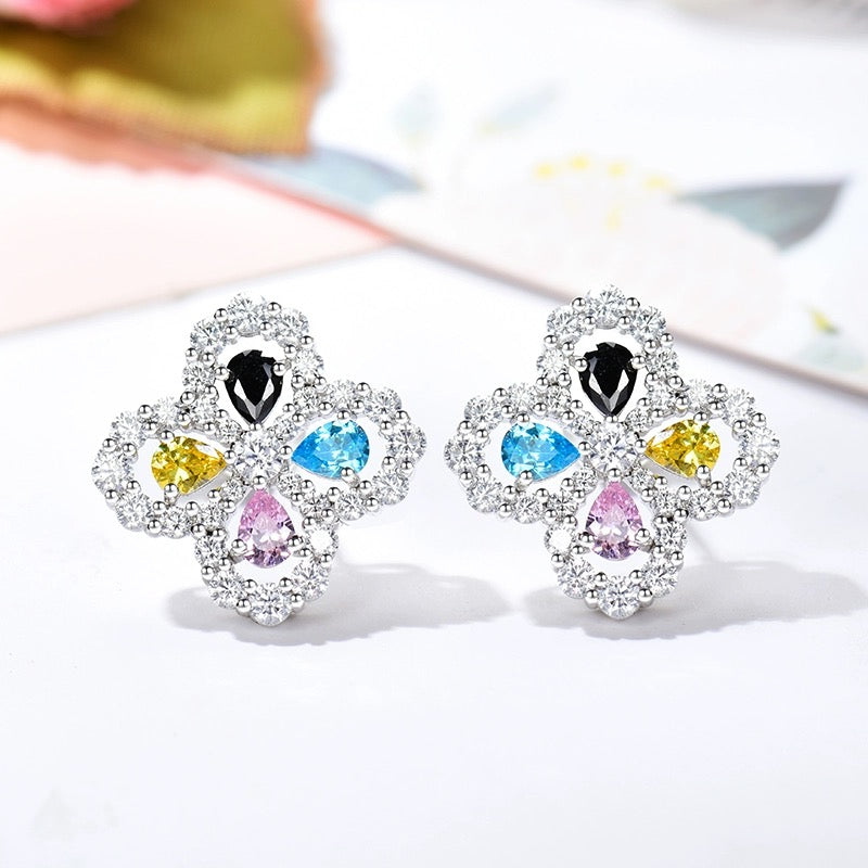 [Okajuri Jewelry] LOOP EARRINGS FULL MOTIF DIAMOND 16MM