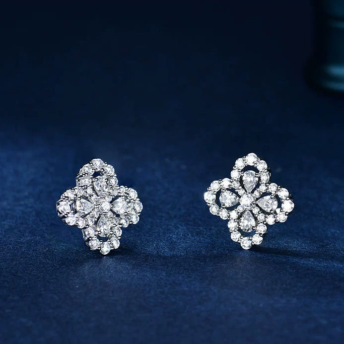 [Okajuri Jewelry]LOOP EARRINGS FULL MOTIF DIAMOND 16MM