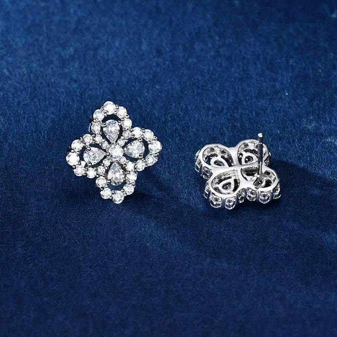 [Okajuri Jewelry]LOOP EARRINGS FULL MOTIF DIAMOND 16MM
