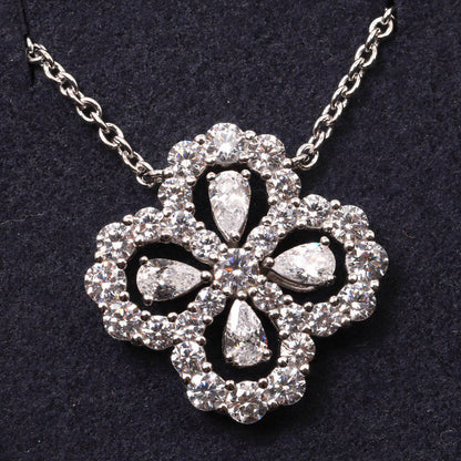 [Okajuri Jewelry] LOOP NECKLACE FULL MOTIF DIAMOND 16MM MULTIPLE COLORS