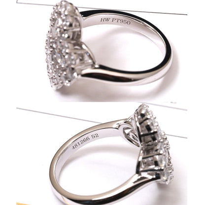 [Okajuri Jewelry]LOOP RING FULL MOTIF DIAMOND 16MM SILVE