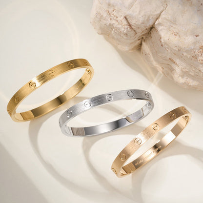 [Okajuri Jewelry] LOVE BRACELET 6.1MM BRUSHED