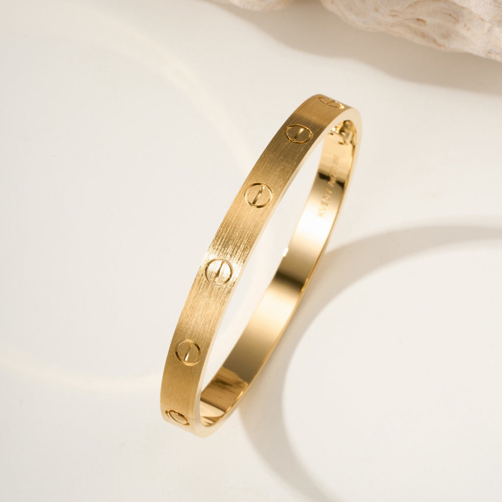 [Okajuri Jewelry] LOVE BRACELET 6.1MM BRUSHED