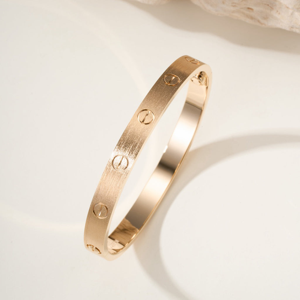 [Okajuri Jewelry] LOVE BRACELET 6.1MM BRUSHED