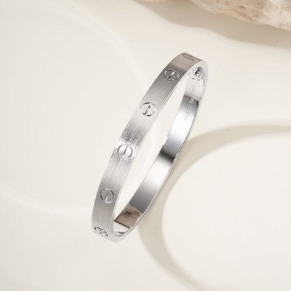 [Okajuri Jewelry] LOVE BRACELET 6.1MM BRUSHED