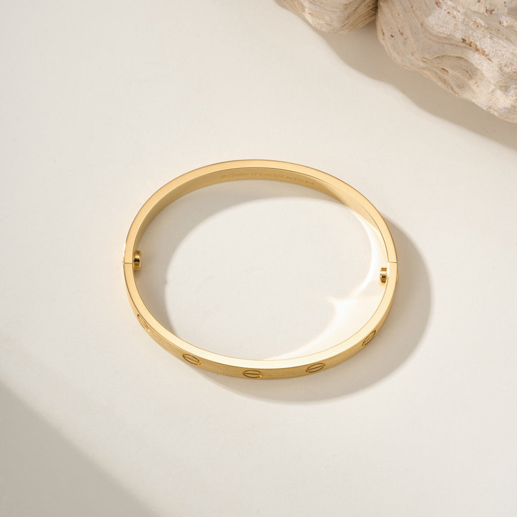 [Okajuri Jewelry] LOVE BRACELET 6.1MM BRUSHED
