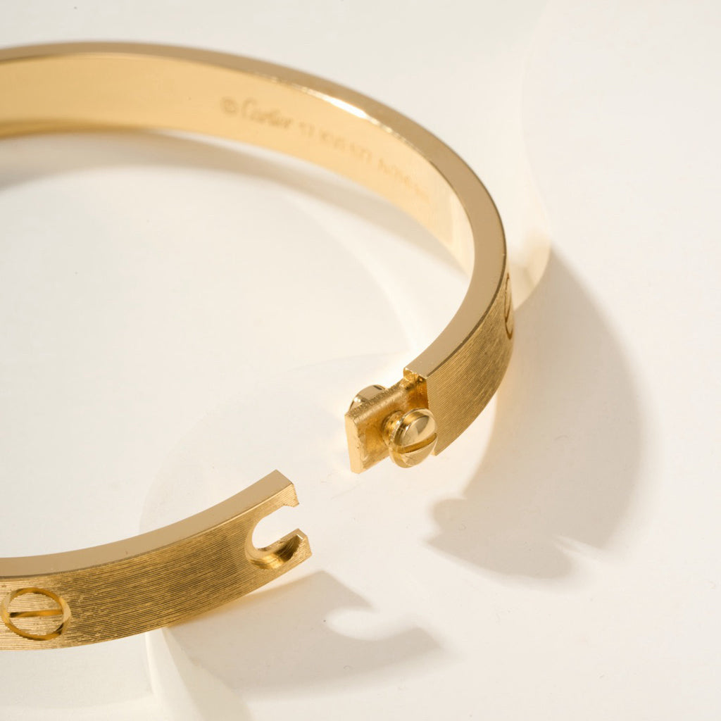 [Okajuri Jewelry] LOVE BRACELET 6.1MM BRUSHED