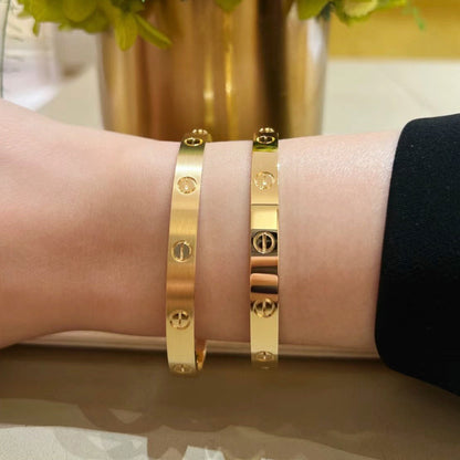 [Okajuri Jewelry] LOVE BRACELET 6.1MM BRUSHED