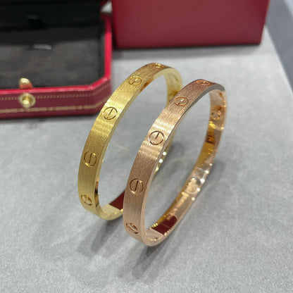 [Okajuri Jewelry] LOVE BRACELET 6.1MM BRUSHED