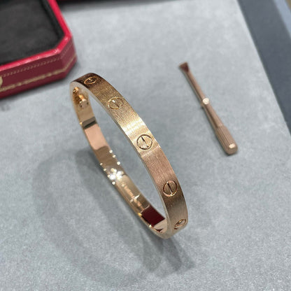 [Okajuri Jewelry] LOVE BRACELET 6.1MM BRUSHED