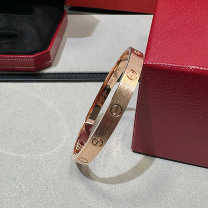 [Okajuri Jewelry] LOVE BRACELET 6.1MM BRUSHED