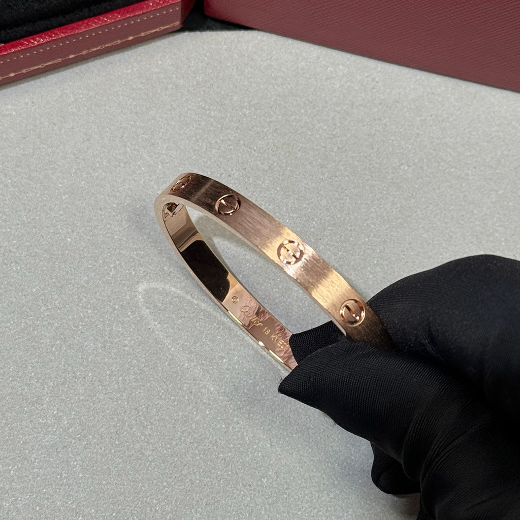 [Okajuri Jewelry] LOVE BRACELET 6.1MM BRUSHED