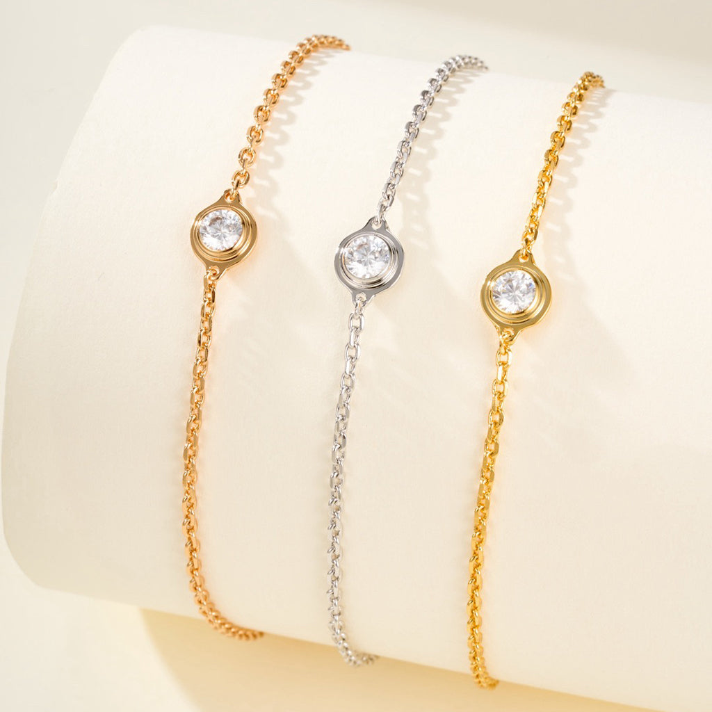 [Okajuri Jewelry] DAMOUR BRACELET 1 DIAMOND
