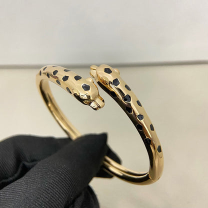 [Okajuri Jewelry] PANTHERE DOUBLE HEADED OPEN BRACELET