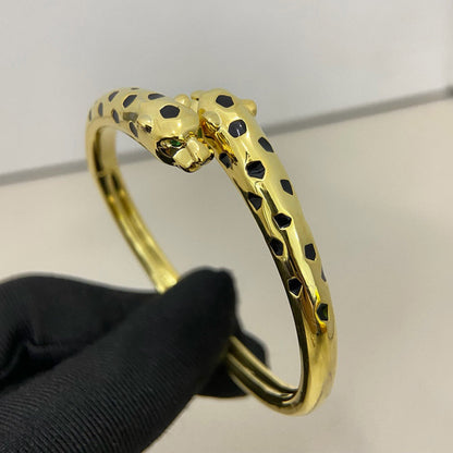 [Okajuri Jewelry] PANTHERE DOUBLE HEADED OPEN BRACELET