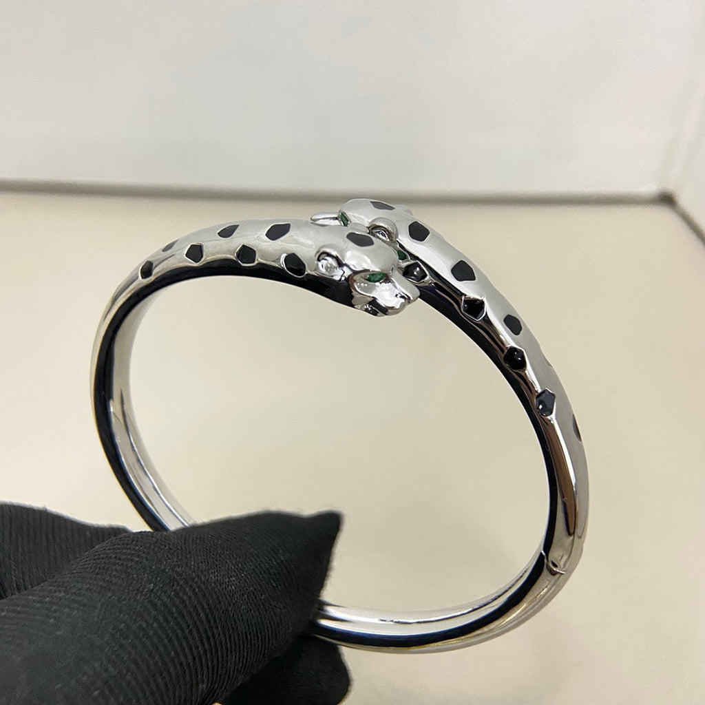 [Okajuri Jewelry] PANTHERE DOUBLE HEADED OPEN BRACELET
