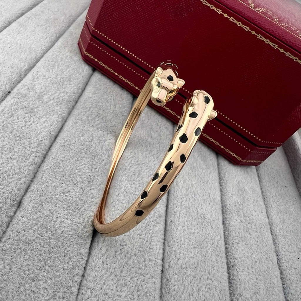 [Okajuri Jewelry] PANTHERE DOUBLE HEADED OPEN BRACELET