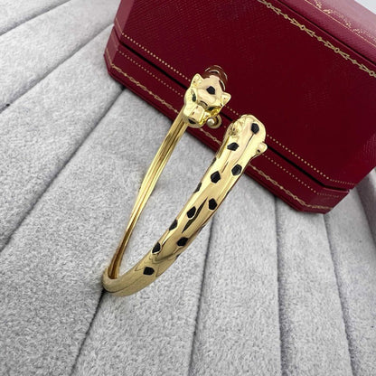 [Okajuri Jewelry] PANTHERE DOUBLE HEADED OPEN BRACELET