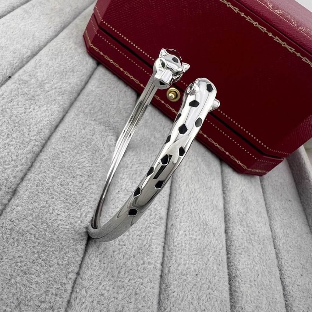 [Okajuri Jewelry] PANTHERE DOUBLE HEADED OPEN BRACELET