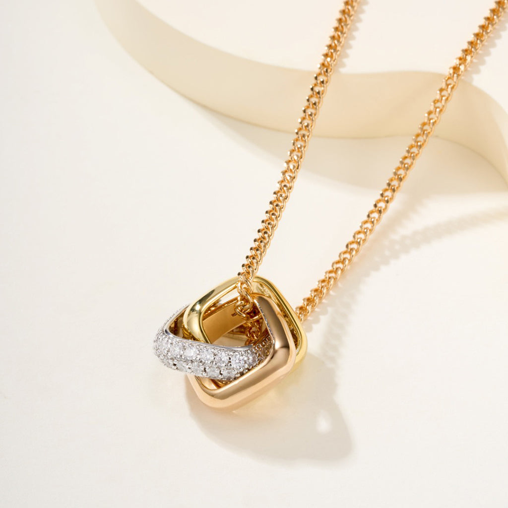 [Okajuri Jewelry] TRINITY CUSHION NECKLACE COLLECTION