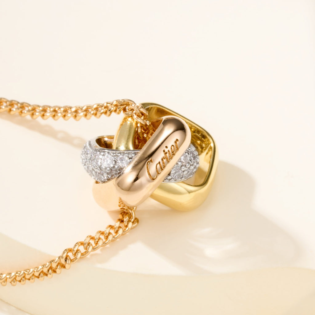[Okajuri Jewelry] TRINITY CUSHION NECKLACE COLLECTION