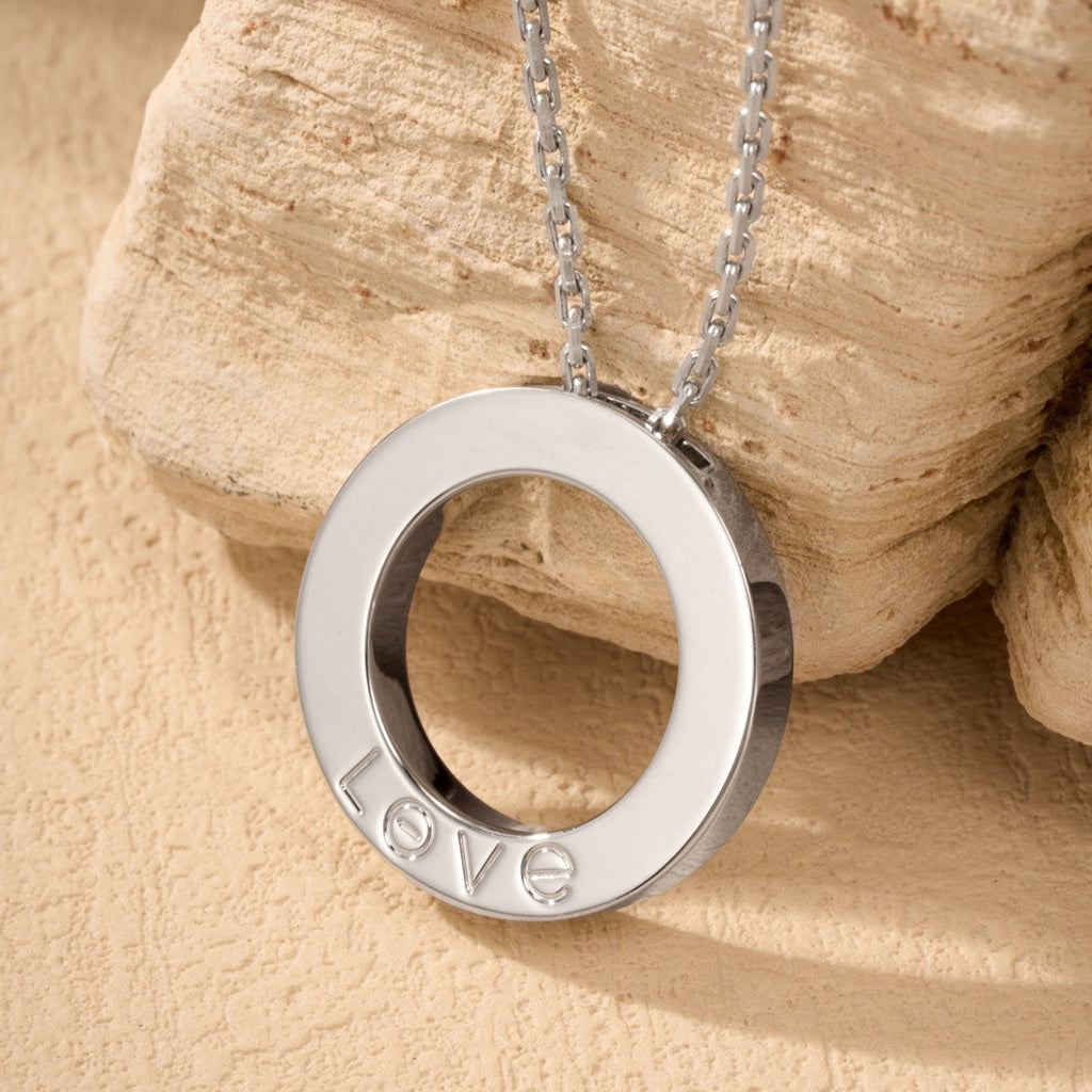 [Okajuri Jewelry] LOVE NECKLACE 16MM  FULL DIAMOND