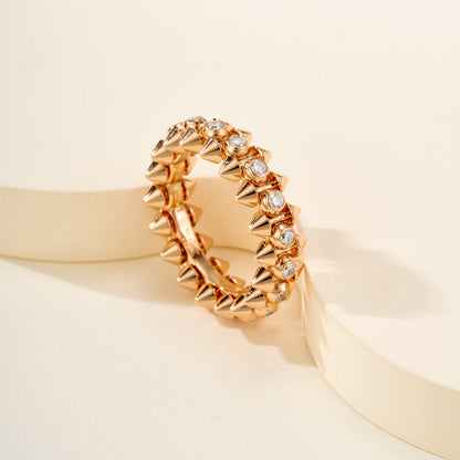 [Okajuri Jewelry] CLASH 6.8MM DIAMOND MEDIUM RING