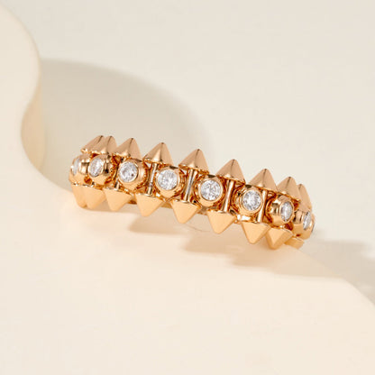 [Okajuri Jewelry] CLASH 6.8MM DIAMOND MEDIUM RING